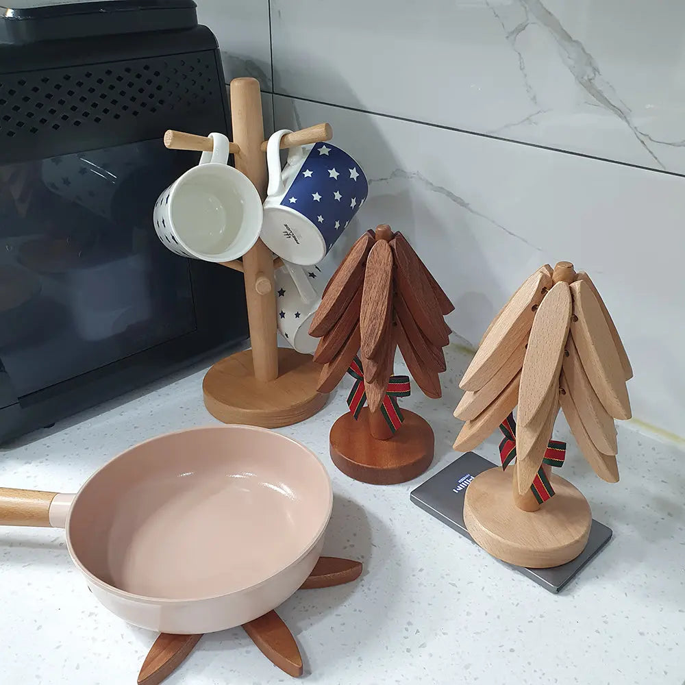 Untersetzer aus Walnussholz | Handpoliert & hitzebeständig Zorenza