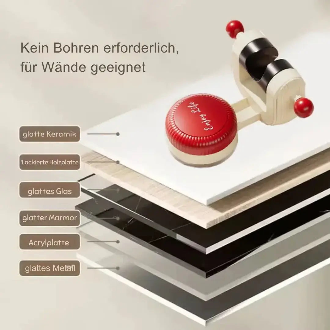 Verstellbarer Duschkopfhalter mit Saugnapf Zorenza