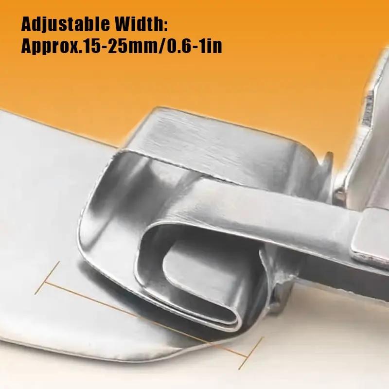 Verstellbarer Rollsaumfuß für präzise Nähabschlüsse Zorenza