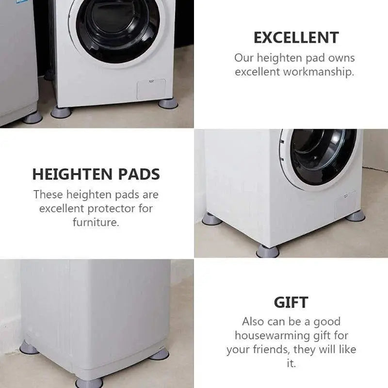 Vibrationsdämpfer Haushalt 8er Set — Fixiert & stabilisiert laute, wackelnde Geräte Mivoza Deutschland