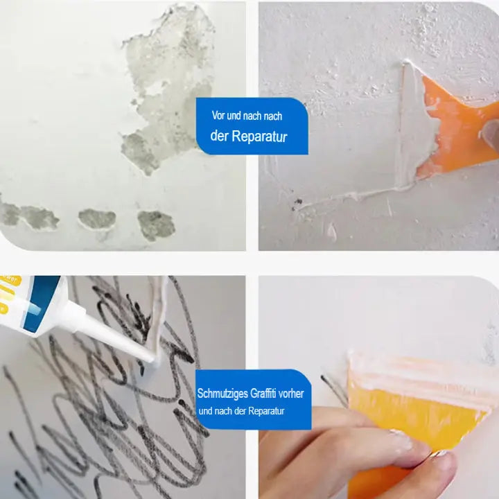 Wand-Reparaturset – Für die saubere Ausbesserung von Rissen & kleinen Löchern (2er-Set) Zorenza