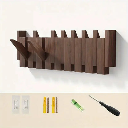 Garderobe im Klavierstil — 8 klappbare Haken als Designerstück für den Flur Mivoza Deutschland