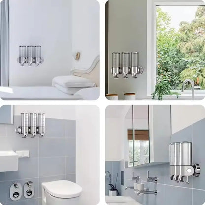 Wandseifenspender mit 3 Kammern | Für ein aufgeräumtes & sauberes Bad Mivoza Deutschland