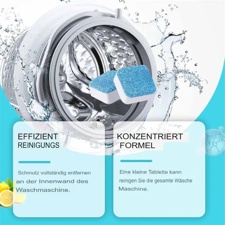 Waschmaschinen-Pflegetabs – Für saubere, frische und langlebige Maschinen (Set mit 3 Schachteln) Zorenza