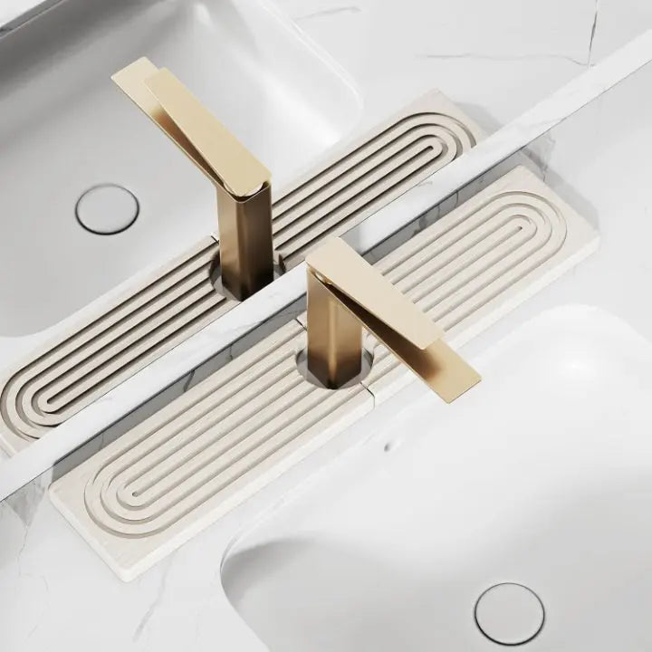 Wasserabsorbierende Steinmatte für Küche & Bad – Elegant, sauber und langlebig (2-teiliges Set) Zorenza