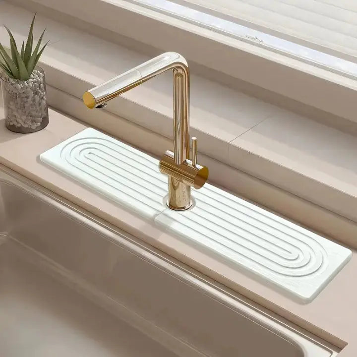 Wasserabsorbierende Steinmatte für Küche & Bad – Elegant, sauber und langlebig (2-teiliges Set) Zorenza