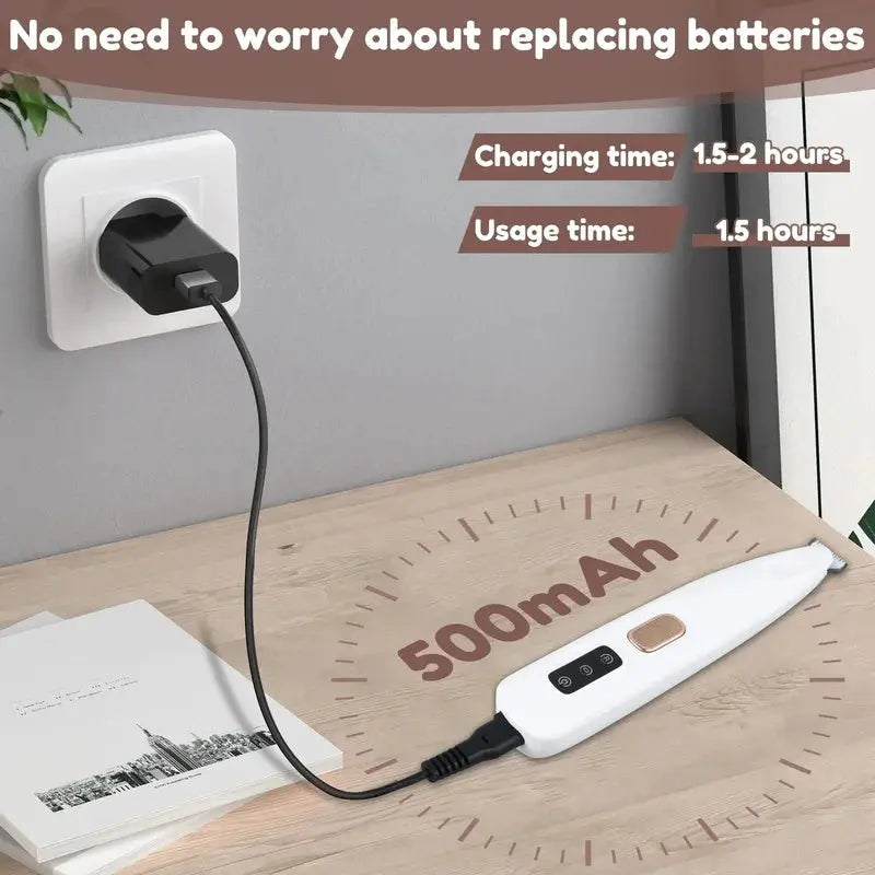 Wasserdichter Wiederaufladbarer Tierhaarschneider mit LED-Licht Zorenza