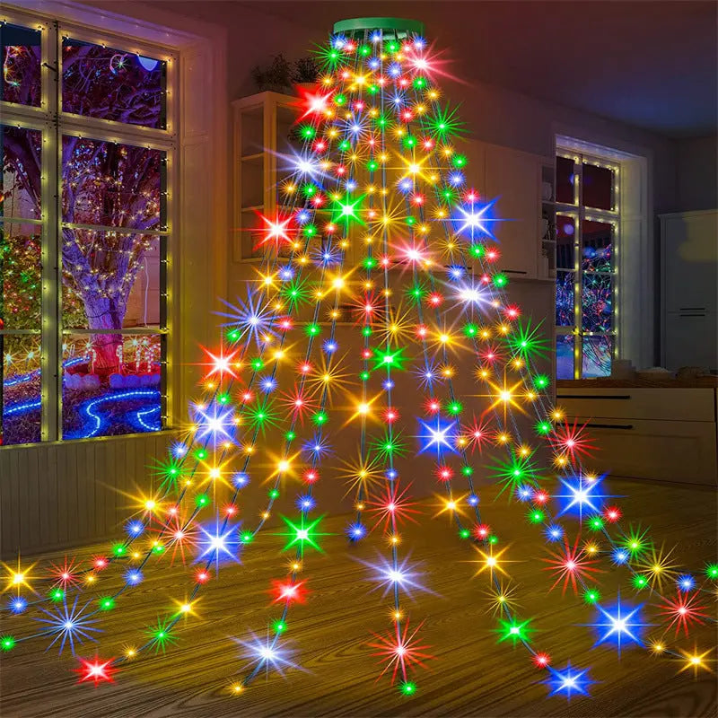 Wasserfall-Lichter für Weihnachtsbaum Mivoza Deutschland