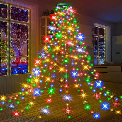 Wasserfall-Lichter für Weihnachtsbaum Mivoza Deutschland