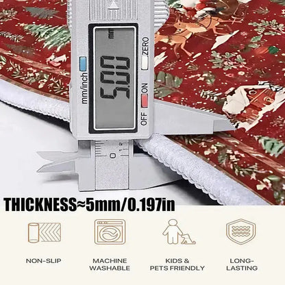 Weihnachts-Teppich | Rutschfest & kuschelig, pflegeleicht Zorenza