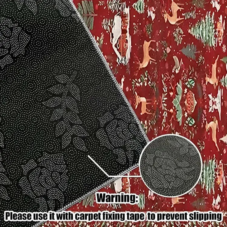 Weihnachts-Teppich | Rutschfest & kuschelig, pflegeleicht Zorenza