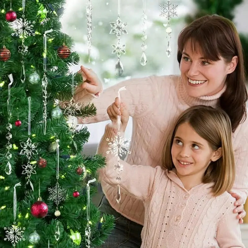 Weihnachtsdeko 18er Set | Kristallklarer Glanz & elegante Formen Zorenza