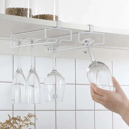 Weinregal zur Unterbau-Montage — Platzsparender Glashalter mit einfacher Installation Zorenza