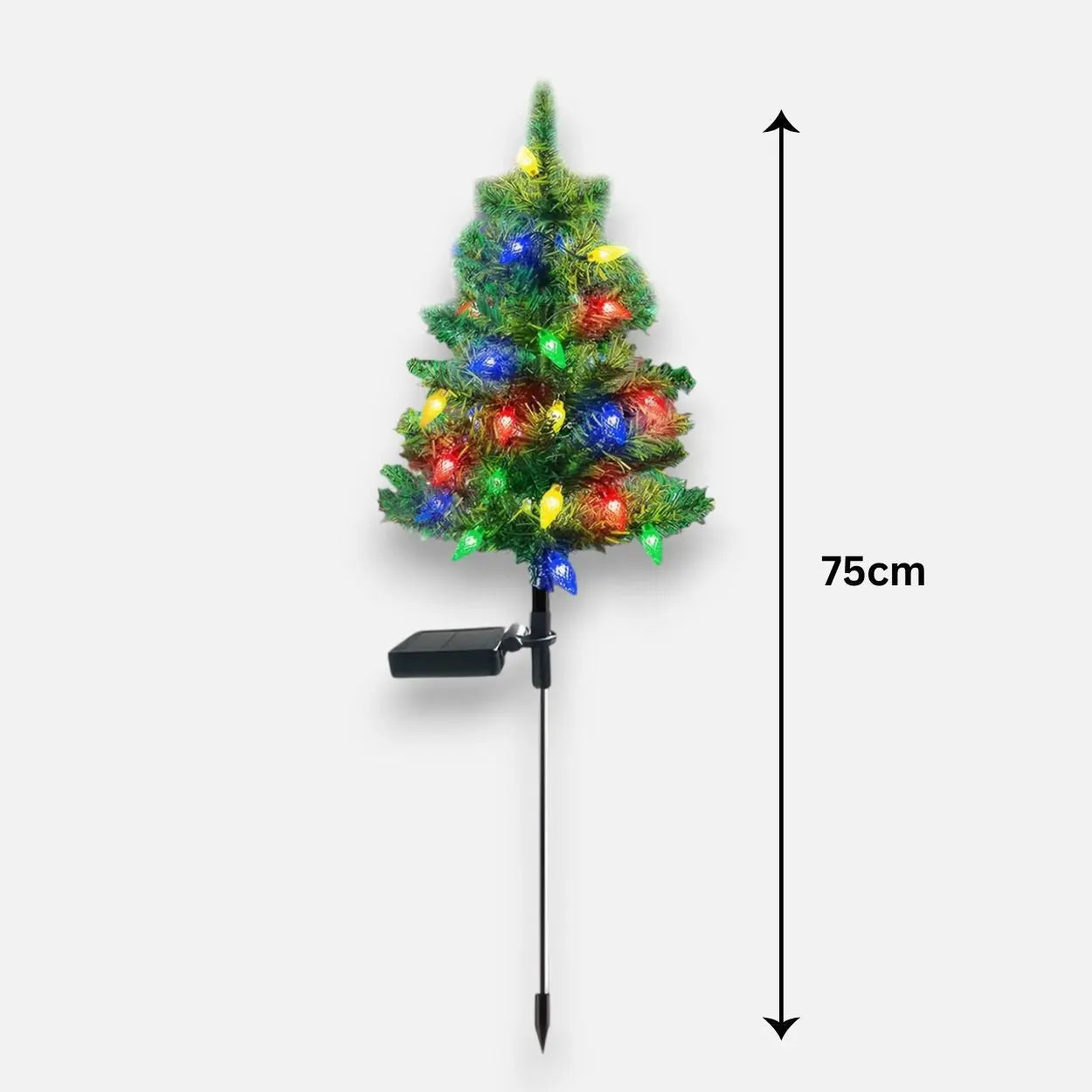 Wetterfester Solar-Weihnachtsbaum | Strahlend schön für Wintertage Mivoza Deutschland