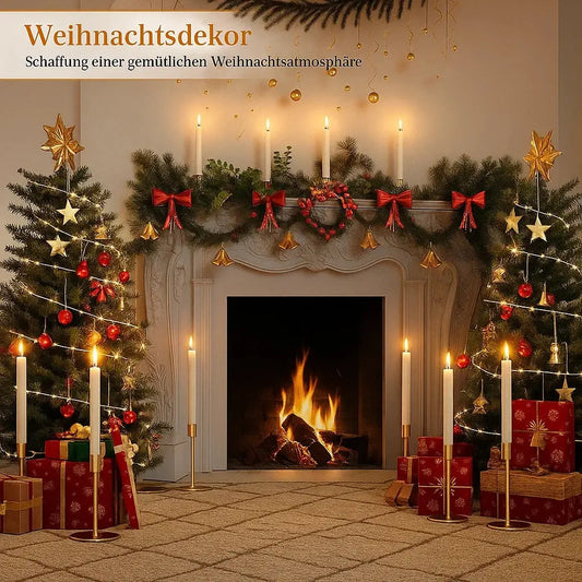 Wiederaufladbare LED-Wachskerzen | Sicher & authentisch im Set Zorenza