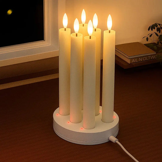 Wiederaufladbare LED-Wachskerzen | Sicher & authentisch im Set Zorenza