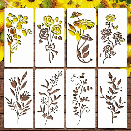 Wiederverwendbare Blumen-Schablone für Garten & Zaun-Deko Zorenza