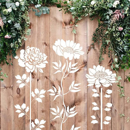 Wiederverwendbare Blumen-Schablone für Garten & Zaun-Deko Zorenza