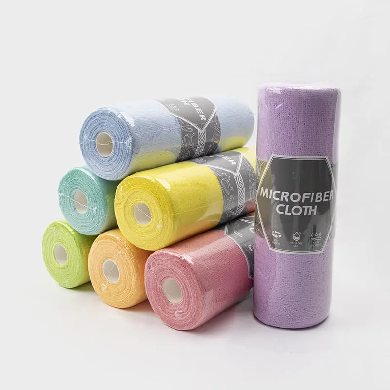 ♻️ Wiederverwendbare Mikrofaser-Papierhandtuchrolle – Super saugfähig und streifenfrei Zorenza