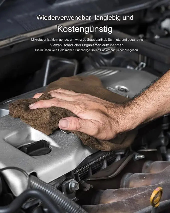 ♻️ Wiederverwendbare Mikrofaser-Papierhandtuchrolle – Super saugfähig und streifenfrei Zorenza
