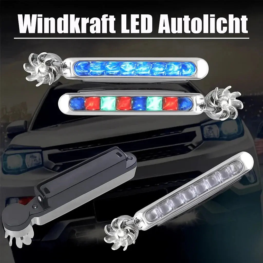 Windbetriebenes Auto-LED-Licht 2er Set— Je schneller die Fahrt, desto heller das Licht Mivoza Deutschland