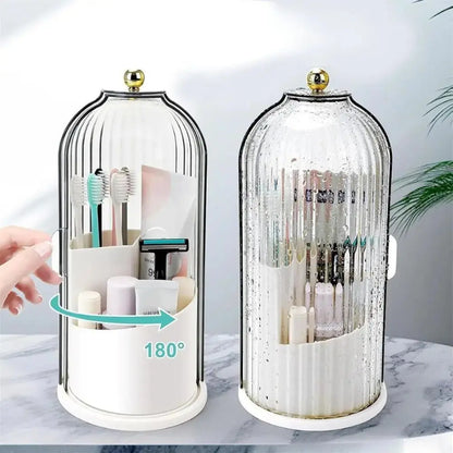 Zahnbürstenhalter mit Schiebedeckel — 3 Fächer & Belüftung für Sauberkeit Mivoza Deutschland