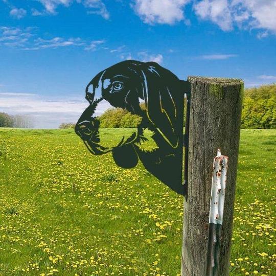🔥LAST DAY 70% OFF🎁Peeping Metal Farm Decor Garden Decor Animal Art Zorenza