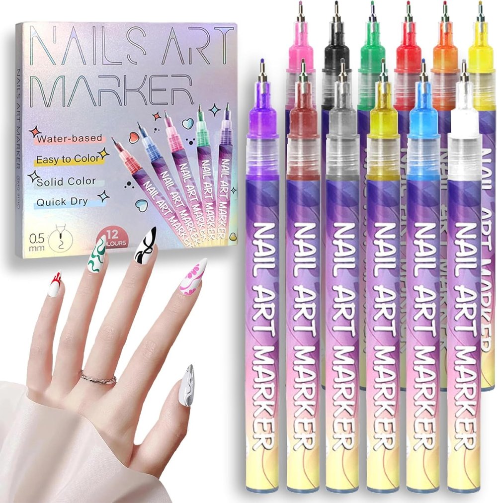 Nageldesign-Farbstift-Set — strahlende Farben für perfekte Nägel Zorenza