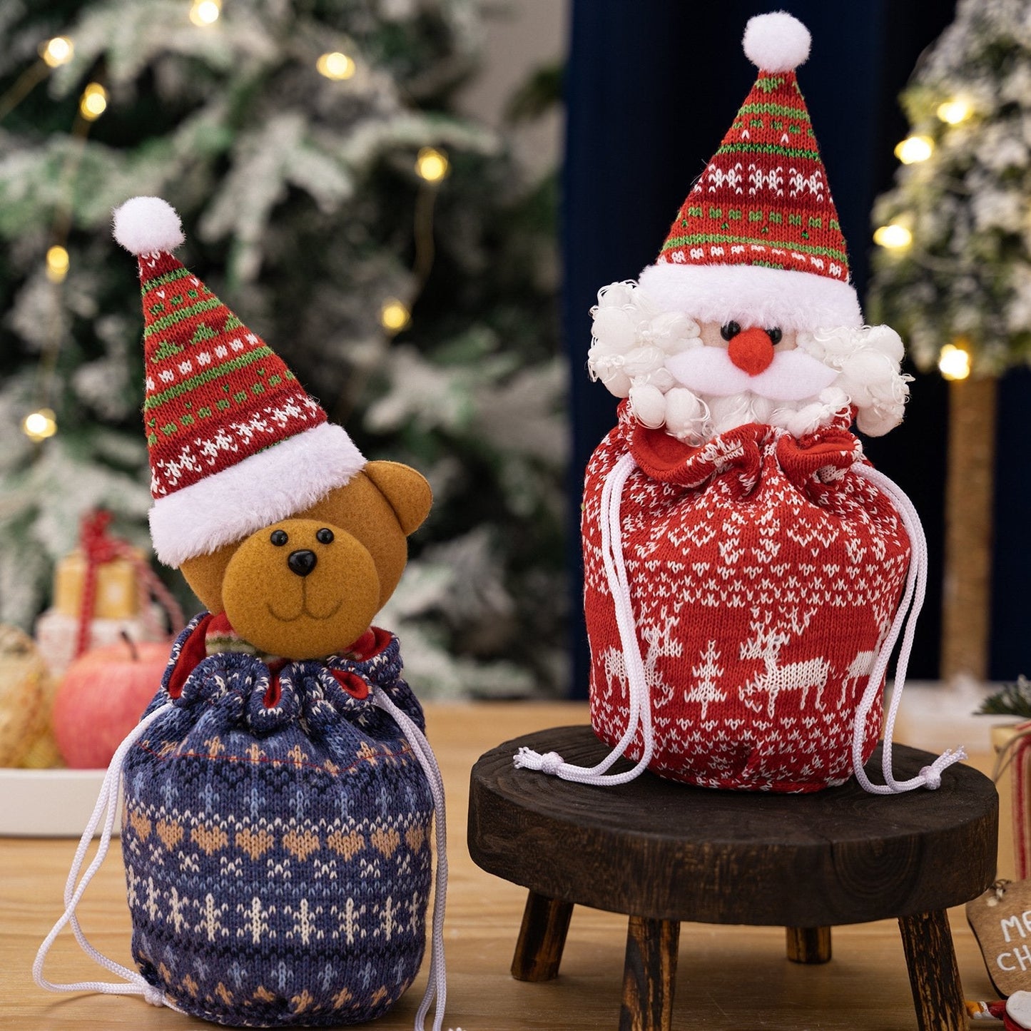 Strickpuppen Weihnachtsbeutel — Süße & besondere Geschenkidee Zorenza