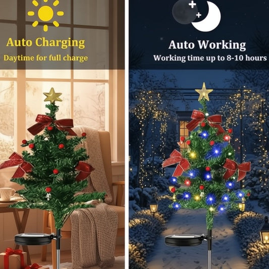 Solar-Weihnachtsbäume – Dekorative Wegbeleuchtung im Garten Zorenza
