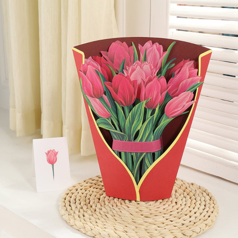 3D-Klappkarte Blumen — Für Jubiläen, Feste & spezielle Ereignisse Zorenza