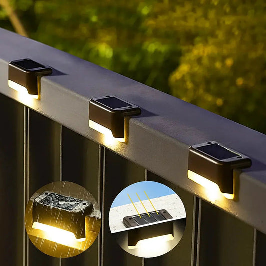 4er-Set Solar-Terrassenlichter – Wetterfestes Außenlicht Zorenza