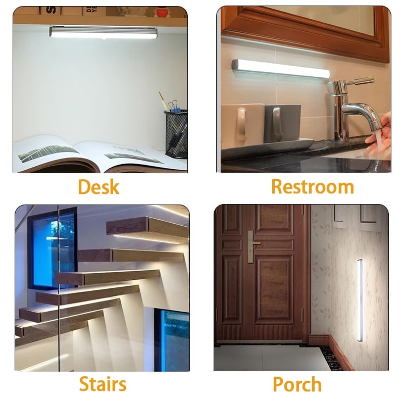 Punch-free Smart Sensor Magnetic Rechargeable LED Lights Zorenza