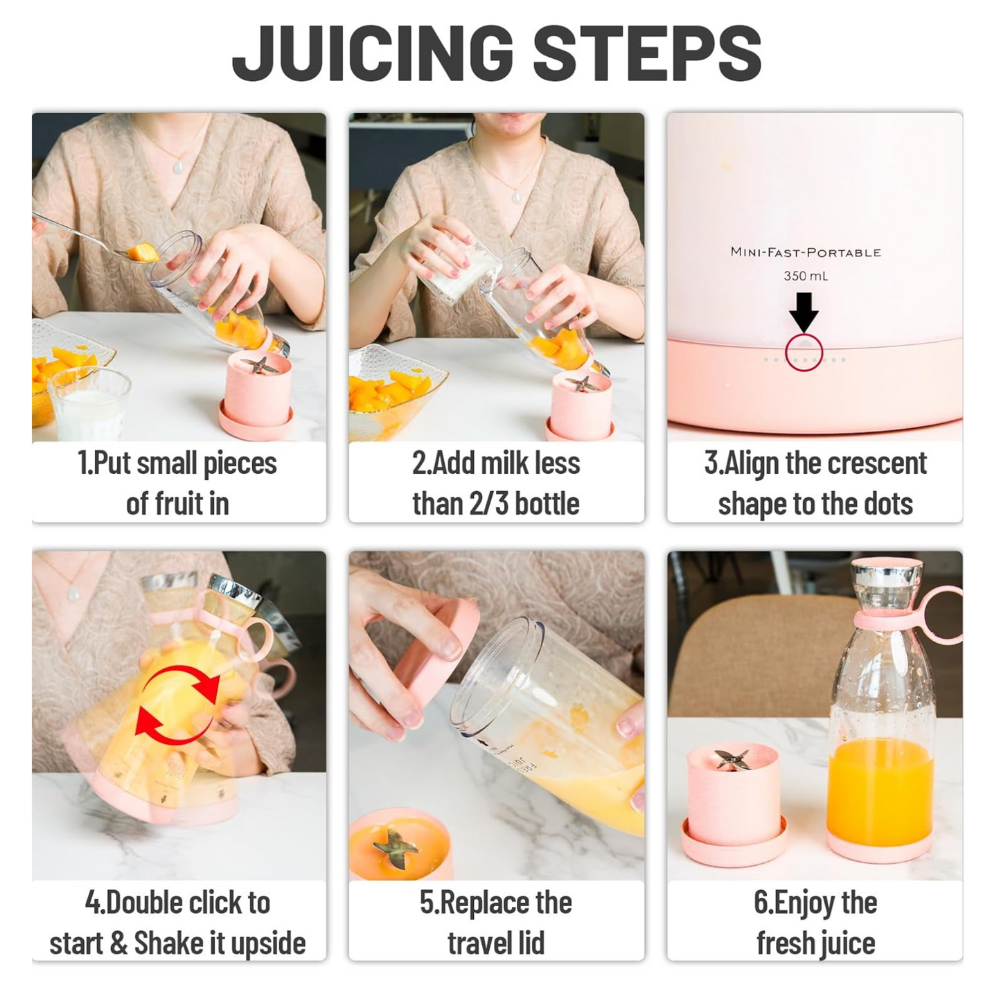 Tragbarer Mixer — Frische Smoothies überall genießen Zorenza
