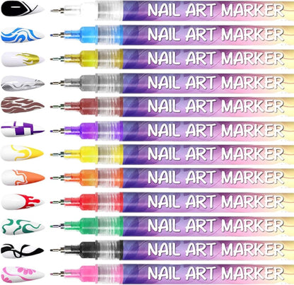 Nageldesign-Farbstift-Set — strahlende Farben für perfekte Nägel Zorenza