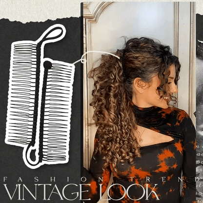 Vintage Stretchy Banana Hair Clip Zorenza