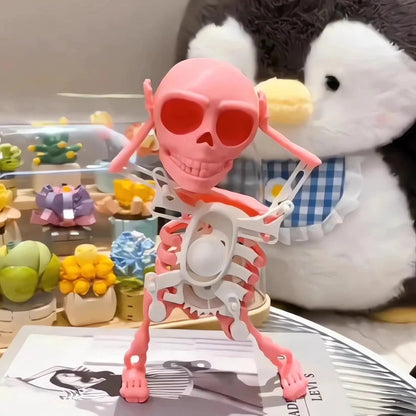 Tanzende Skelett-Figur – Leuchtende Tanzdekoration mit Verspieltem Glühen Zorenza