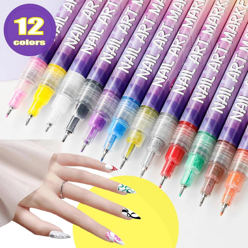 🔥Last Day Discount 49% Off🎨12 Colors Nail Art Pens Set Mivoza Deutschland