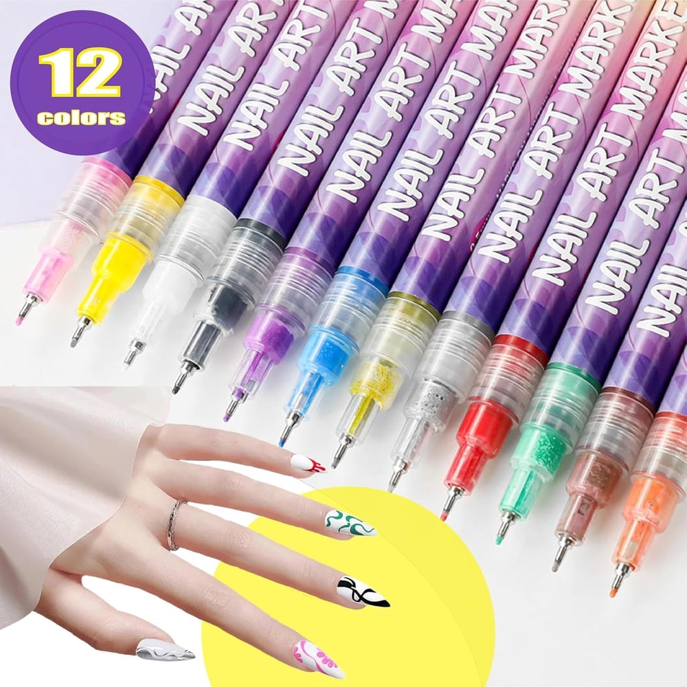 Nageldesign-Farbstift-Set — strahlende Farben für perfekte Nägel Zorenza