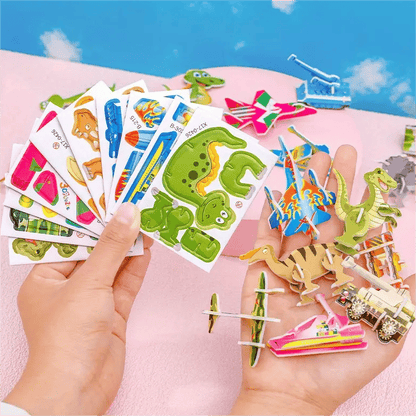 15+10 GRATIS | Bildungs-3D-Puzzle-Set für Kinder – Spaß & Lernen kombiniert Zorenza