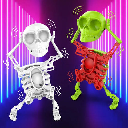 Tanzende Skelett-Figur – Leuchtende Tanzdekoration mit Verspieltem Glühen Zorenza