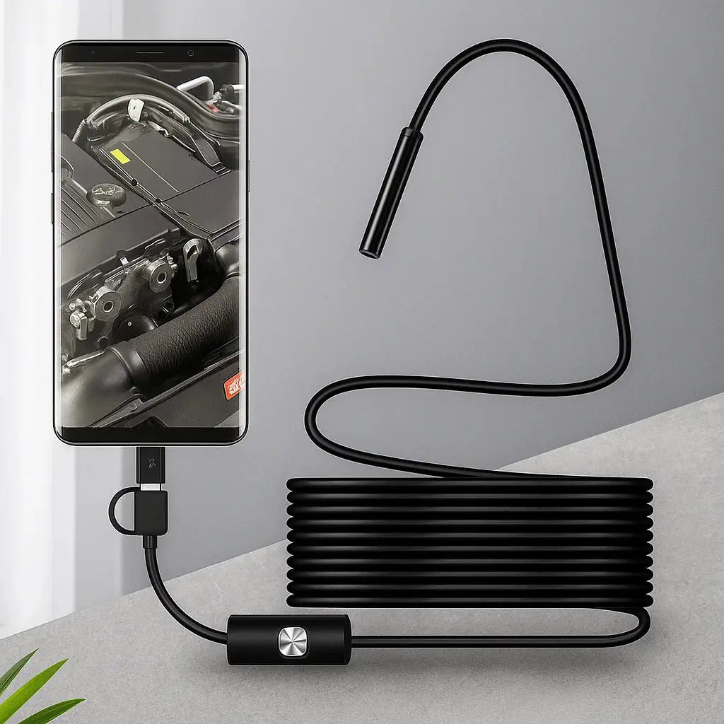 Endoskopkamera Wasserdicht — HD Inspektionskamera mit 5m Kabel Zorenza