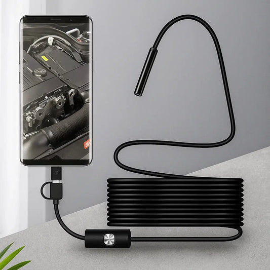Endoskopkamera Wasserdicht — HD Inspektionskamera mit 5m Kabel Zorenza
