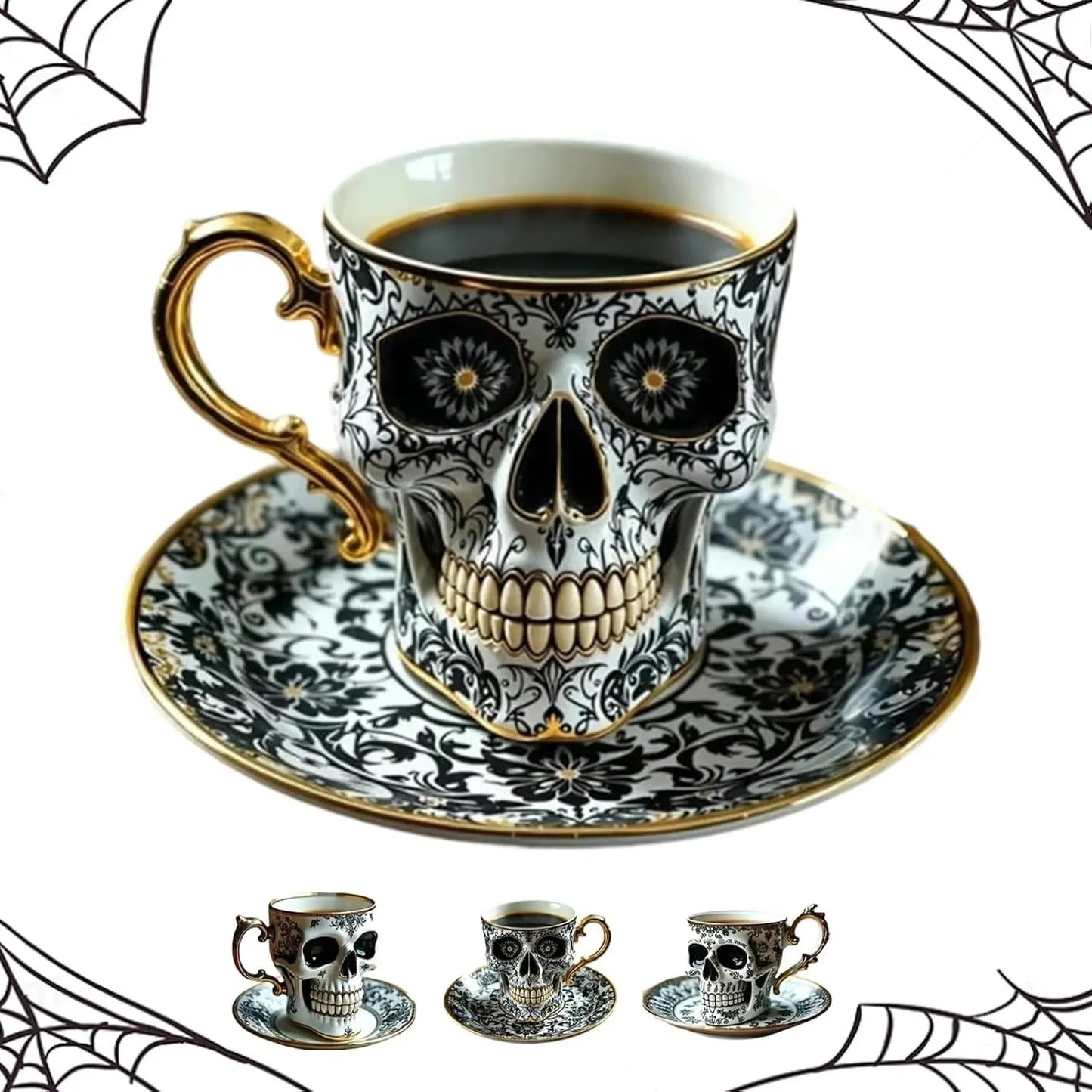 Schädel Design Kaffeetasse — Mystischer Eyecatcher für Tisch & Vitrine Mivoza Deutschland