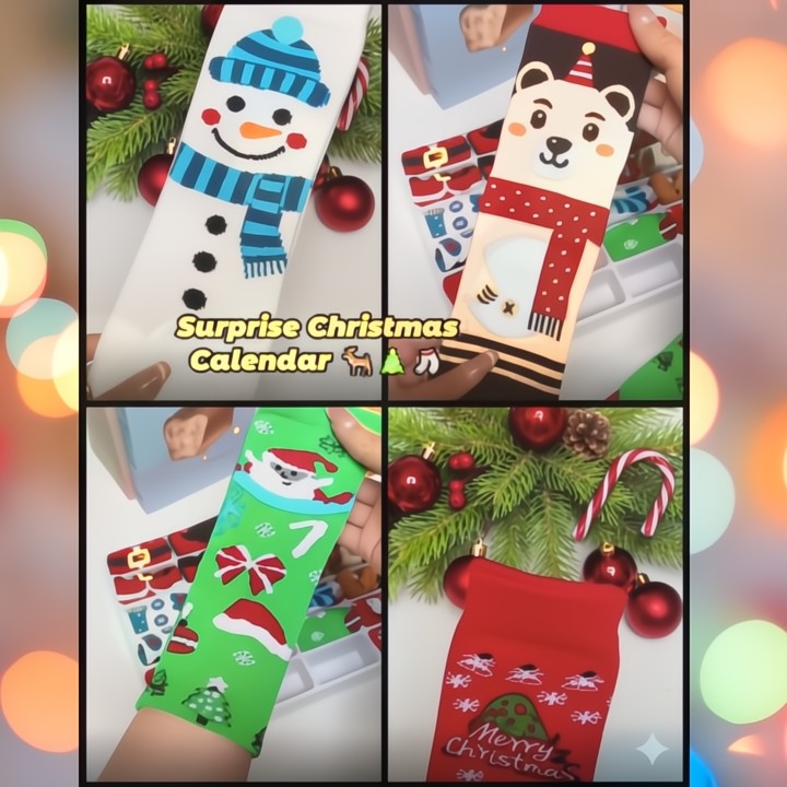 24 Tage Wohlfühl-Komfort für Ihr Zuhause: Eleganter Socken-Adventskalender Premium. Zorenza