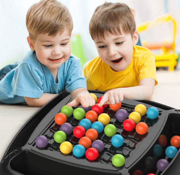 Regenbogen-Kugel Logikspiel – Interaktives Mehrspieler-Duell (80 Steine) Zorenza