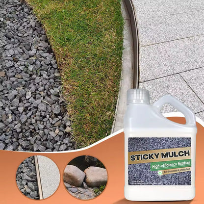 Schnelltrocknender Landschaftskleber – Wetterfester Fixativ für Mulch & Kies Zorenza