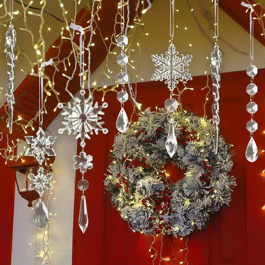 Weihnachtsdeko 18er Set | Kristallklarer Glanz & elegante Formen Zorenza
