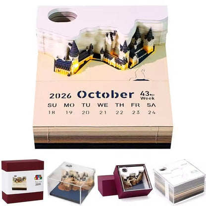 3D Hogwarts Schloss-Kalender | Magischer Advent mit sanftem Licht Zorenza
