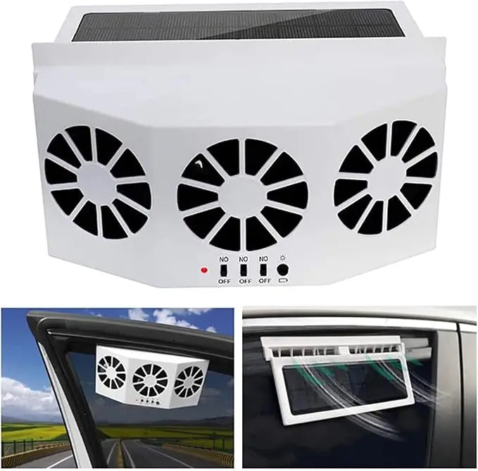 Solarbetriebener Auto-Ventilator – Kabellos & Kompakt Zorenza